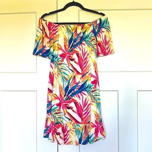 Pinkblush Off-the-Shoulder Floral Dress